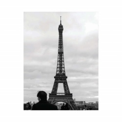 Tablou Office - Black And White Eiffel - Img 2