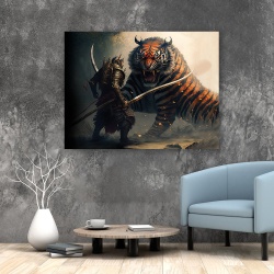 Tablou Samurai fighting the tiger