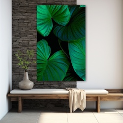 Tablou Vegetatie - Dark Green Tropical Leaves (068)