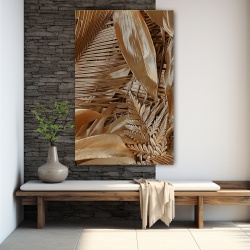 Tablou Vegetatie - Golden Tropical Plants (081)