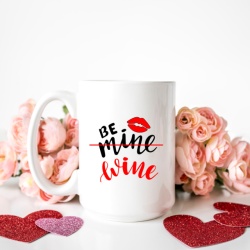 Cana cu Mesaj Be Mine - Wine