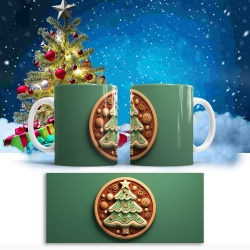 Cana De Craciun - Christmas Cookie on Green - Img 3