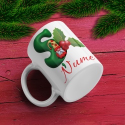 Cana De Craciun - Litere cu gnomi Ș (nume personalizat)