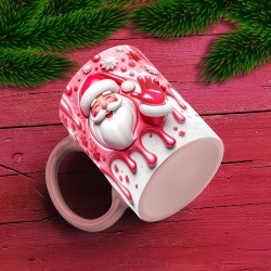 Cana De Craciun - Pink Hello Santa - Img 3