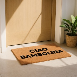 Covor de intrare personalizat - 60x40cm - Ciao bambolina