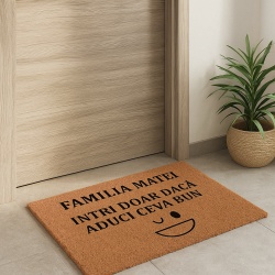 Covor de intrare personalizat - 60x40cm - Intri doar daca aduci ceva bun - Img 2