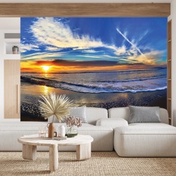 Foto tapet Panoramic view of the beach - Img 2