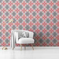 Fototapet Abstract - Chinese design (Geometric 039) - Img 1