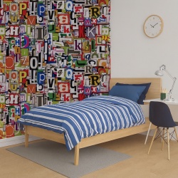 Fototapet Colaj de litere decupate (Casual 011)