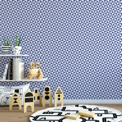 Fototapet Copii Pattern Geometric Albastru 1049-P - Img 3