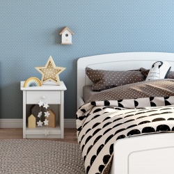 Fototapet Copii Pattern Punctulete pe Fundal Bleu Pastel 1030-G - Img 2