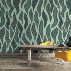 Fototapet - Curved leaves pattern (FTD1000330) - Img 3