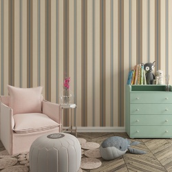 Fototapet Dungi inguste in nuante de albastru si maro pastel (Stripes 069)