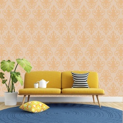 Fototapet Pattern cu elemente decorative roz crem (Arabesque 016)