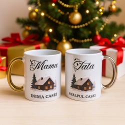 Set 2 cani personalizate Mama si Tata - Img 2
