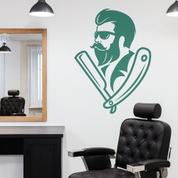 Sticker Barbershop (stylish guy)