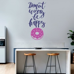 Sticker Bucatarie - Donnut worry - Img 1