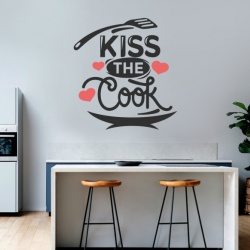 Sticker Bucatarie - Kiss the cook - Img 3