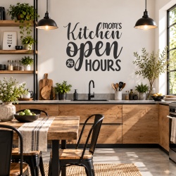 Sticker Bucatarie - Mom's kitchen open 24 hours