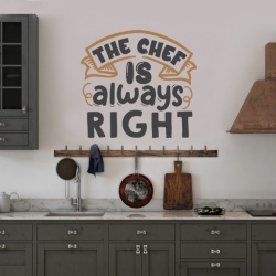 Sticker Bucatarie - The chef is always right