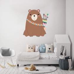 Sticker Copii - Cute grizzly bear - Img 3