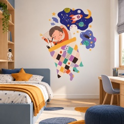 Sticker Copii Visand la stele