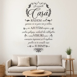 Sticker de perete “În această Casă” pentru familie - Img 2