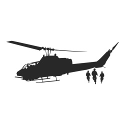 Sticker De Perete Army Helicopter Soldiers - Img 3