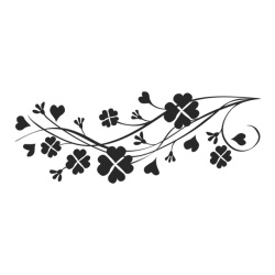 Sticker De Perete Clover Heart Branch - Img 3