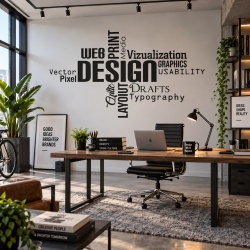 Sticker De Perete Design - Web - Print