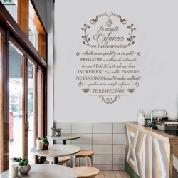Sticker de Perete In Aceasta Cafenea