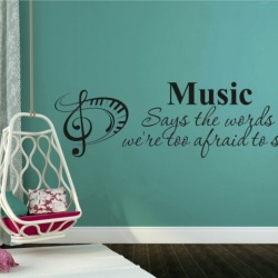 Sticker De Perete Music Says The Words - Img 2