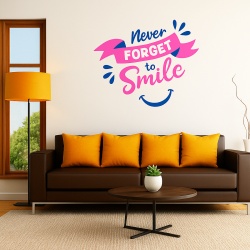 Sticker De Perete Never Forget To Smile
