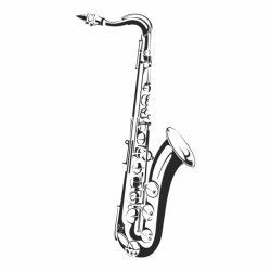 Sticker de Perete Saxophone Jazz Music - Img 3