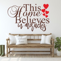 Sticker De Perete This Home Belives In Miracles - Img 2