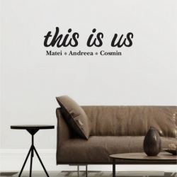 Sticker De Perete This Is Us - Cu Nume - Img 2