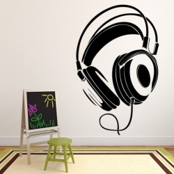 Sticker De Perete Wired Headphones - Img 3