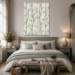 Tablou canvas - Copaci cu frunze stilizate (Floral 075)