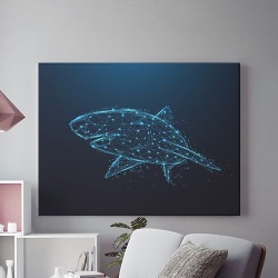 Tablou Canvas Cyber Shark - Img 1