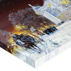 Tablou Canvas Efect Pictura Peisaj De Iarna Seara - Img 2