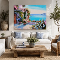 Tablou Canvas Efect Pictura - Terasa Cu Muscate