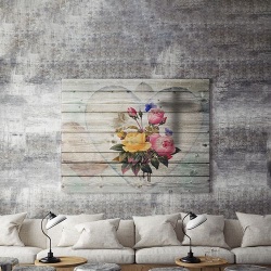 Tablou Canvas Flowers In My Heart - Img 4