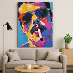 Tablou Canvas - Freddie Mercury Urban Art - Img 2