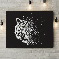 Tablou Canvas Glass Tiger - Img 3