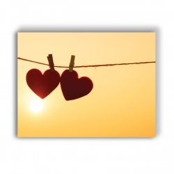 Tablou Canvas Hearts On A String - Img 3