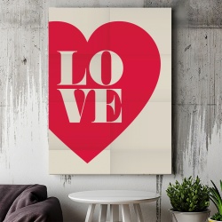 Tablou Canvas Inspirațional - Heart on a Folded Paper - Img 2