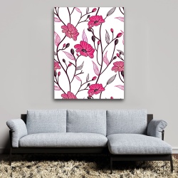 Tablou canvas - Maci stilizati (Floral 124)