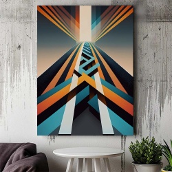 Tablou Canvas Modern Abstract - 3D Crossing roads - Img 2