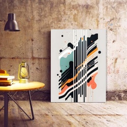 Tablou Canvas Modern Abstract - Abstract painting with stripes