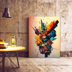 Tablou Canvas Modern Abstract - Colorful freeze - Img 2